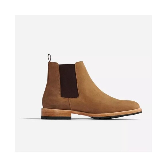 Nisolo Men\'s Tobacco Brown Marco Everyday Chelsea Leather Boots $268 NIB main image 8